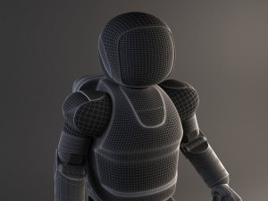 Honda Asimo Robot Rigged 3D Модель