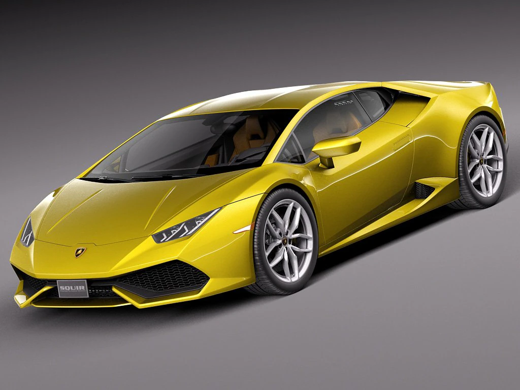 Huracan LP 6104 2015 3D Model .c4d .max .obj .3ds .fbx .stl .blend 