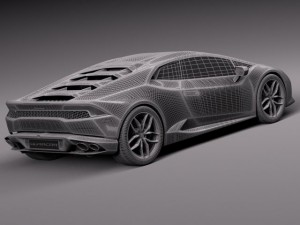 Huracan LP 6104 2015 3D Model