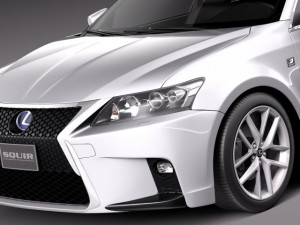 Lexus CT 200H 2014 3D-Modell