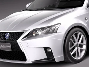 Lexus CT 200H 2014 3D Model