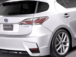 Lexus CT 200H 2014 3D Model