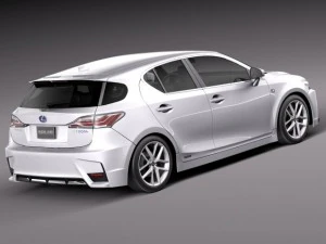 Lexus CT 200H 2014 3D Model