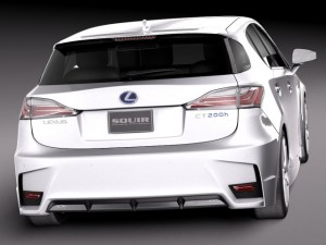 Lexus CT 200H 2014 3D-Modell