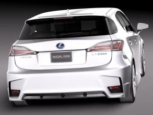 Lexus CT 200H 2014 3D Model