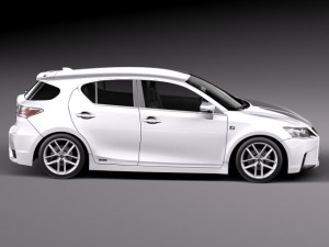 Lexus CT 200H 2014 3D-Modell