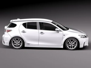 Lexus CT 200H 2014 3D Model