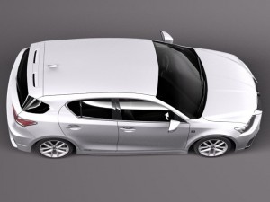 Lexus CT 200H 2014 3D-Modell