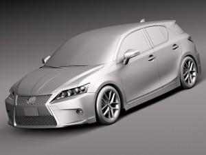 Lexus CT 200H 2014 3D-Modell