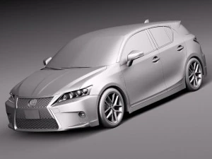 Lexus CT 200H 2014 3D Model