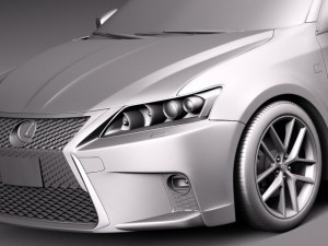 Lexus CT 200H 2014 3D-Modell