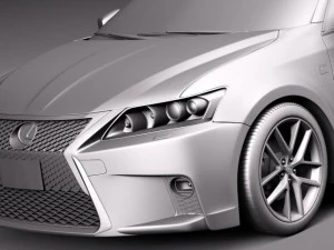 Lexus CT 200H 2014 3D Model