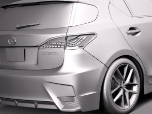 Lexus CT 200H 2014 3D-Modell