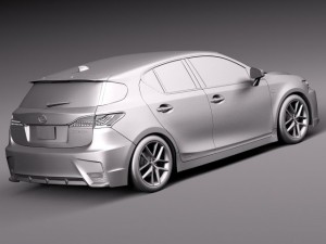 Lexus CT 200H 2014 3D-Modell