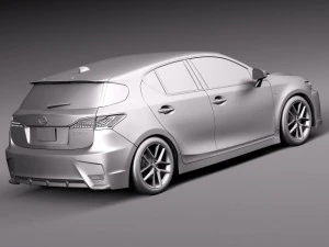 Lexus CT 200H 2014 3D Model