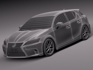 Lexus CT 200H 2014 3D-Modell