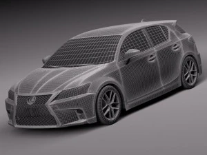 Lexus CT 200H 2014 3D Model