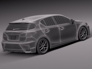 Lexus CT 200H 2014 3D-Modell