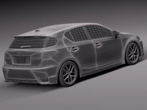 Lexus CT 200H 2014 3D Model