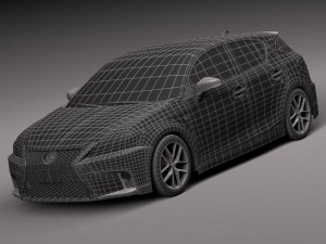 Lexus CT 200H 2014 3D-Modell