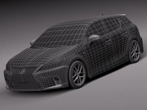 Lexus CT 200H 2014 3D Model