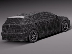 Lexus CT 200H 2014 3D Model