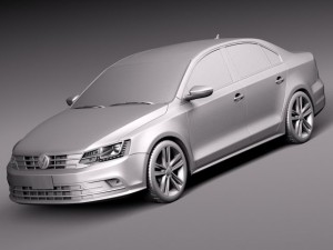 Volkswagen Jetta 2015 3D Model