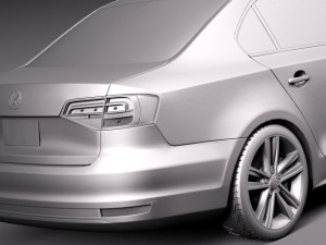 Volkswagen Jetta 2015 3D Model