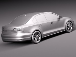 Volkswagen Jetta 2015 3D Model