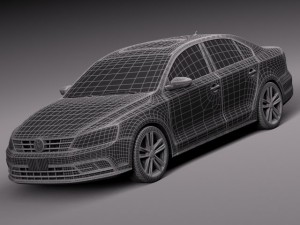 Volkswagen Jetta 2015 3D Model