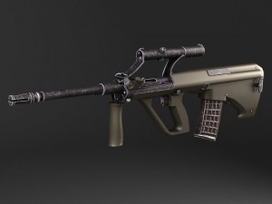 steyr aug a1 assault rifle 3D Model