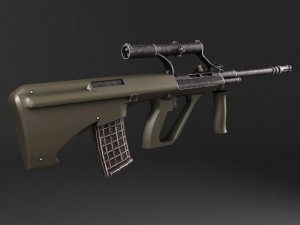 Steyr Aug A1 Assault Rifle 3D Model
