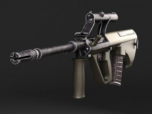 Steyr Aug A1 Assault Rifle 3D Model