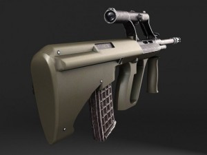 Steyr Aug A1 Assault Rifle 3D Model