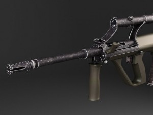 Steyr Aug A1 Assault Rifle 3D Model