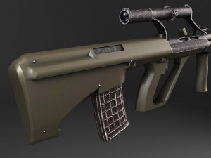 Steyr Aug A1 Assault Rifle 3D Model