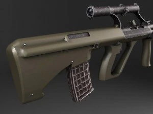 Steyr Aug A1 Assault Rifle 3D Model