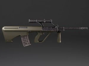 Steyr Aug A1 Assault Rifle 3D Model