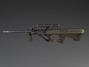 Steyr Aug A1 Assault Rifle 3D Model