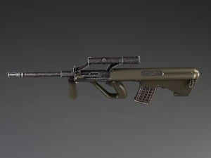 Steyr Aug A1 Assault Rifle 3D Model