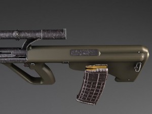 Steyr Aug A1 Assault Rifle 3D Model