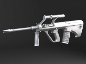 Steyr Aug A1 Assault Rifle 3D Model