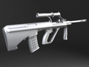 Steyr Aug A1 Assault Rifle 3D Model