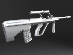 Steyr Aug A1 Assault Rifle 3D Model