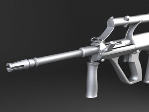 Steyr Aug A1 Assault Rifle 3D Model