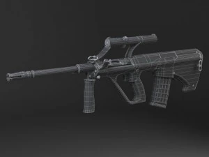Steyr Aug A1 Assault Rifle 3D Model
