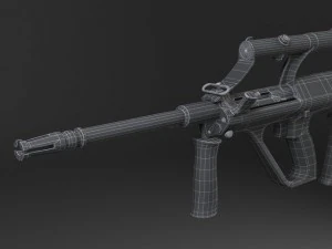Steyr Aug A1 Assault Rifle 3D Model