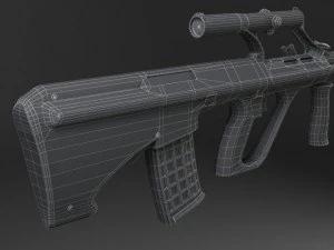 Steyr Aug A1 Assault Rifle 3D Model
