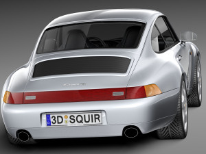 Porsche 911 993 Carrera 1994-1997 3D 模型
