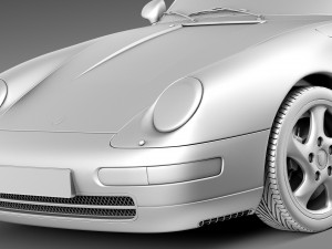 Porsche 911 993 Carrera 1994-1997 3D 模型